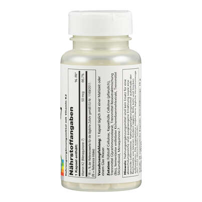 Supplementa Vitamin K2 Menaquinon-7 50 mcg Kapseln, A-Nr.: 5598060 - 02