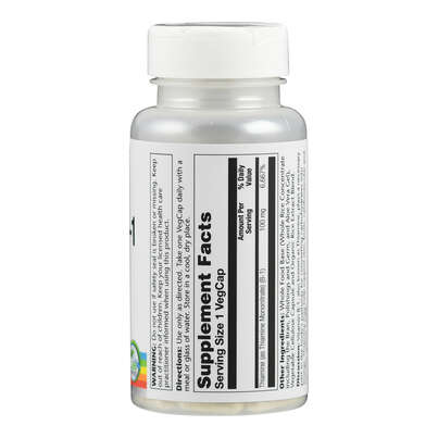 Sie sehen eine Packung Supplementa Vitamin B1 100 mg Kapseln, Produktbild: 02 Supplementa Vitamin B1 100 mg Kapseln, A-Nr.: 5574786 - 02