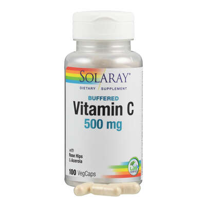 Supplementa Vitamin C 500 mg mit Hagebutte &amp; Acerola, gepuffert Kapseln, A-Nr.: 5574912 - 04