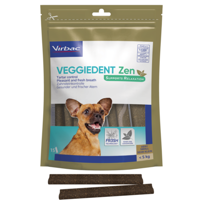Veggiedent Zen XS - Kaustreifen für Hunde bis 5 kg Körpergewicht, A-Nr.: 5174911 - 01