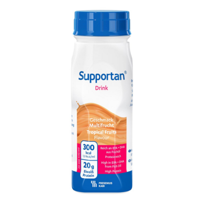 Sie sehen eine Packung Supportan® Drink Multifrucht, Produktbild: 01 Supportan® Drink Multifrucht, A-Nr.: 4442278 - 01