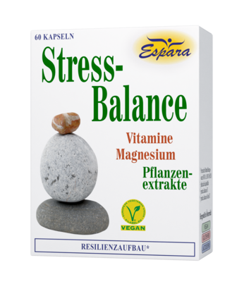 Sie sehen eine Packung Espara Stress-Balance Kapseln, Produktbild: 01 Espara Stress-Balance Kapseln, A-Nr.: 4945938 - 01