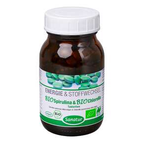 Sanatur Spirulina &amp;amp; Chlorella Tabletten BIO, A-Nr.: 4258379 - 01