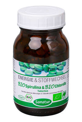 Sanatur Spirulina &amp; Chlorella Tabletten BIO, A-Nr.: 4258379 - 01