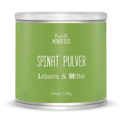 Sie sehen eine Packung Spinat Pulver 130g, Produktbild: 01 Spinat Pulver 130g, A-Nr.: 4745576 - 01