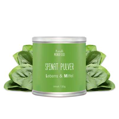 Sie sehen eine Packung Spinat Pulver 130g, Produktbild: 03 Spinat Pulver 130g, A-Nr.: 4745576 - 03