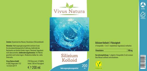 Silizium Kolloid flüssig, A-Nr.: 5758894 - 01