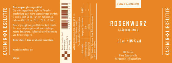 Kasimir und Lieselotte Rosenwurz Tinktur, A-Nr.: 5176264 - 03