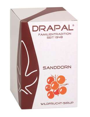 DRAPAL® Sanddorn Wildfruchtsirup Glas mit Faltschachtel, A-Nr.: 5008495 - 01