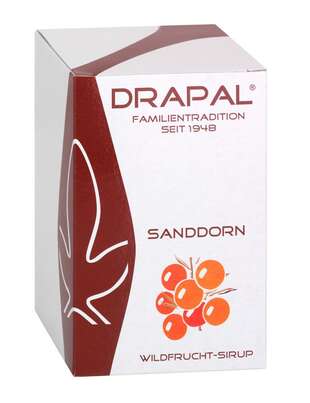 DRAPAL® Sanddorn Wildfruchtsirup Glas mit Faltschachtel, A-Nr.: 5008495 - 02