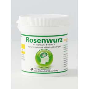 Rosenwurz Kapseln mit Magnesium und Vitamin B1 60 Stück, A-Nr.: 3238937 - 01