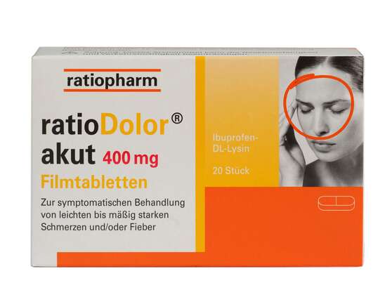 ratioDolor® Ibuprofen 400 mg Filmtabletten, A-Nr.: 3786840 - 01