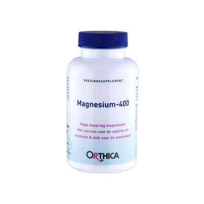 Sie sehen eine Packung Magnesium 400 Orthica Tabletten, Produktbild: 01 Magnesium 400 Orthica Tabletten, A-Nr.: 5395888 - 01