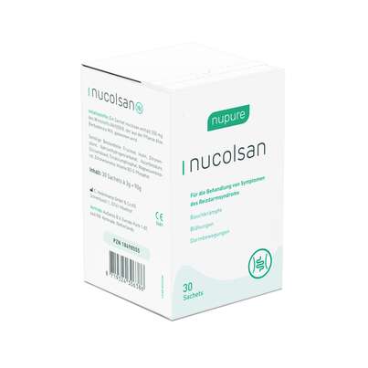 Sie sehen eine Packung Nupure nucolsan bei Reizdarm, Produktbild: 02 Nupure nucolsan bei Reizdarm, A-Nr.: 5778891 - 02