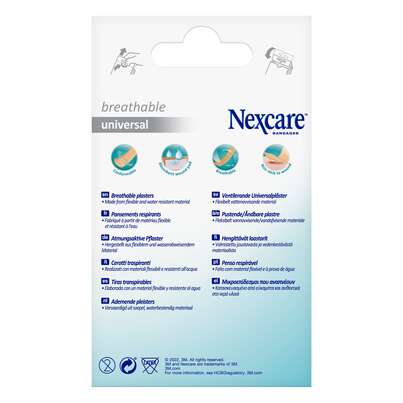 Nexcare™ Breathable Universal Pflaster, 25 mm x 72 mm, 20/Packung, A-Nr.: 5680672 - 02