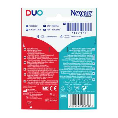 Nexcare™ DUO Pflaster, assortiert, 8/Pack, A-Nr.: 5470153 - 04