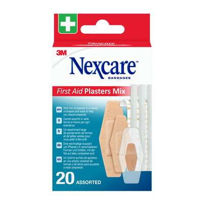 Nexcare™ Erste-Hilfe-Pflaster-Mix, assortiert, 20/Packung, A-Nr.: 5450363 - 01