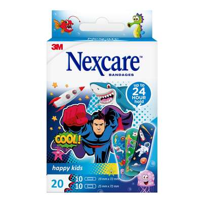 Nexcare™ Happy Kids Plasters Cool, assortiert, 20/Packung, A-Nr.: 5436512 - 01