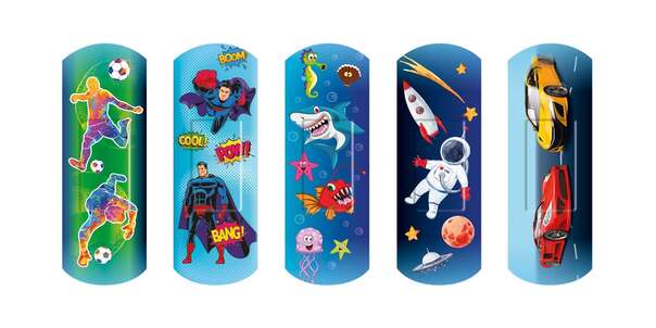 Nexcare™ Happy Kids Plasters Cool, assortiert, 20/Packung, A-Nr.: 5436512 - 03