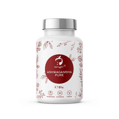 Sie sehen eine Packung Naturvit® Ashwagandha Pure, Produktbild: 01 Naturvit® Ashwagandha Pure, A-Nr.: 5667499 - 01