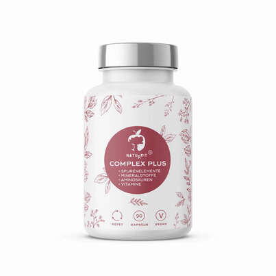 Sie sehen eine Packung Naturvit ® Complex Plus Multivitamin vegan, Produktbild: 01 Naturvit ® Complex Plus Multivitamin vegan, A-Nr.: 5666330 - 01