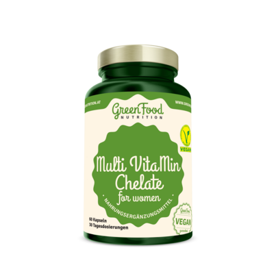 GreenFood Nutrition Multi VitaMin Chelate für Frauen 60 Kapseln, A-Nr.: 5634465 - 01