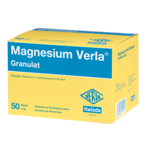 Sie sehen eine Packung Magnesium Verla Granulat, Produktbild: 01 Magnesium Verla Granulat, A-Nr.: 0597021 - 01