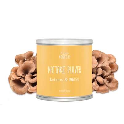 Sie sehen eine Packung Maitake Pulver 80g, Produktbild: 02 Maitake Pulver 80g, A-Nr.: 4593528 - 02