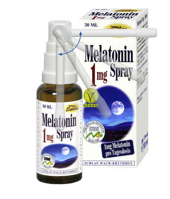 Sie sehen eine Packung Espara Melatonin 1mg Spray, Produktbild: 02 Espara Melatonin 1mg Spray, A-Nr.: 3957425 - 02