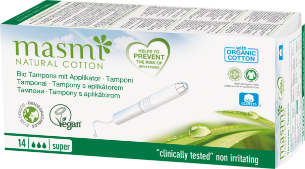 Masmi Organic Care - Bio Tampons Super mit Applikator, A-Nr.: 4368843 - 02