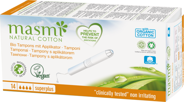 Masmi Organic Care - Bio Tampons Super Plus mit Applikator, A-Nr.: 4368866 - 02