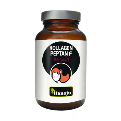 Sie sehen eine Packung Hanoju Peptan F Kapseln 300mg, Produktbild: 01 Hanoju Peptan F Kapseln 300mg, A-Nr.: 4385126 - 01