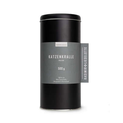 Sie sehen eine Packung Kasimir und Lieselotte – Katzenkralle Pulver 500 g, Produktbild: 01 Kasimir und Lieselotte – Katzenkralle Pulver 500 g, A-Nr.: 5176554 - 01
