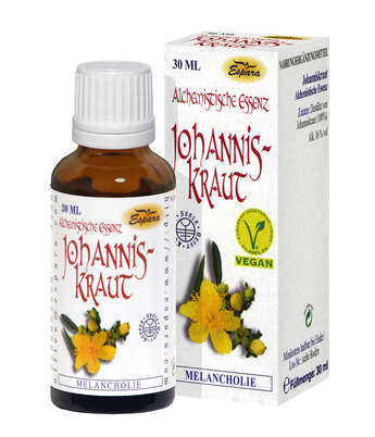 Sie sehen eine Packung Espara Johanniskraut Alchemistische Essenz 30ml, Produktbild: 02 Espara Johanniskraut Alchemistische Essenz 30ml, A-Nr.: 4040232 - 02