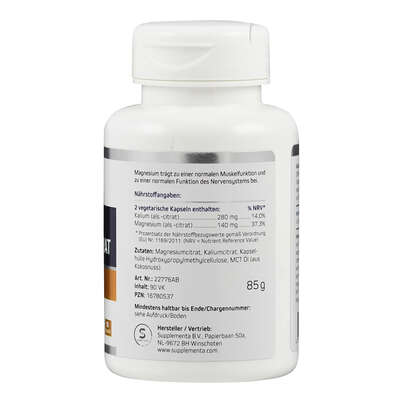 Supplementa Kalium-/ Magnesiumcitrat Kapseln, A-Nr.: 5596813 - 02