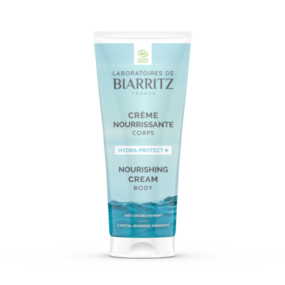 Sie sehen eine Packung Hydra-Protect + schützende Creme Körper LdB, Produktbild: 01 Hydra-Protect + schützende Creme Körper LdB, A-Nr.: 5571569 - 01