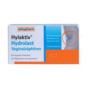 Hylaktiv Hydrolact Vaginalzäpfchen, A-Nr.: 3883431 - 01