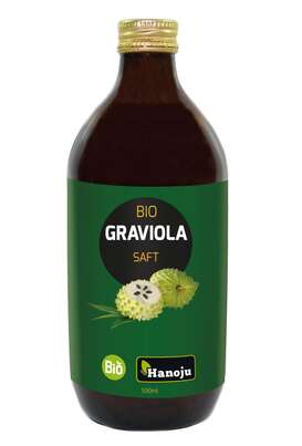 Sie sehen eine Packung Hanoju Graviola Saft Bio, trüb (Guanábana), Produktbild: 01 Hanoju Graviola Saft Bio, trüb (Guanábana), A-Nr.: 4552038 - 01