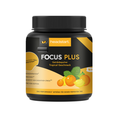 Sie sehen eine Packung FOCUS PLUS Getränkepulver Tropical – 500g, Produktbild: 01 FOCUS PLUS Getränkepulver Tropical – 500g, A-Nr.: 3861843 - 01