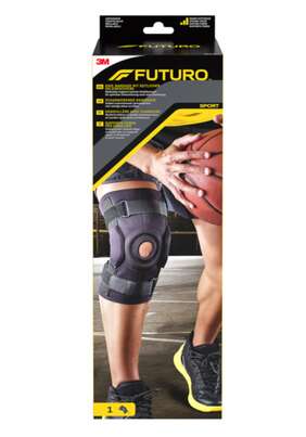 FUTURO™ Knie-Bandage mit seitlicher Gelenkschiene, Verstellbar SPORT (40.6 - 55.9 cm), A-Nr.: 5233329 - 01