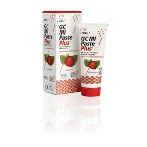 Sie sehen eine Packung GC MI Paste Plus Erdbeere, Produktbild: 01 GC MI Paste Plus Erdbeere, A-Nr.: 4879615 - 01