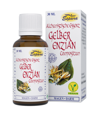 Sie sehen eine Packung Espara Gelber Enzian Compositum Alchemistische Essenz, Produktbild: 01 Espara Gelber Enzian Compositum Alchemistische Essenz, A-Nr.: 4039973 - 01