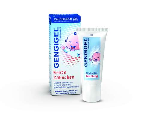 Sie sehen eine Packung Gengigel Erste Zähnchen, Produktbild: 01 Gengigel Erste Zähnchen, A-Nr.: 4766609 - 01