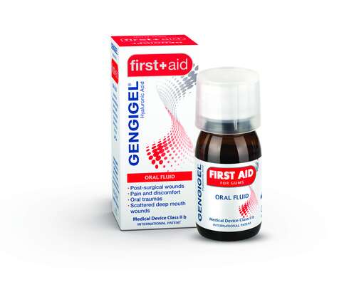 Sie sehen eine Packung Gengigel FIRST AID, Produktbild: 01 Gengigel FIRST AID, A-Nr.: 3377165 - 01