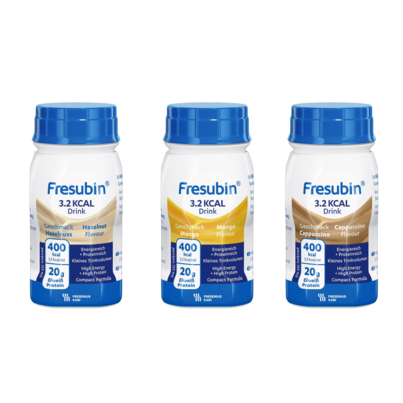 Sie sehen eine Packung Fresubin® 3,2 kcal Drink Mischkarton, Produktbild: 01 Fresubin® 3,2 kcal Drink Mischkarton, A-Nr.: 4614880 - 01