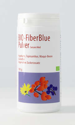 Sie sehen eine Packung FIBERBLUE PLV BIO CAESARO 180 G, Produktbild: 01 FIBERBLUE PLV BIO CAESARO 180 G, A-Nr.: 4766472 - 01