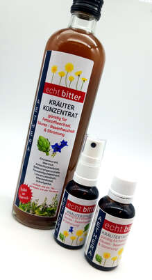 Sie sehen eine Packung Echt Bitter Kräuterkonzentrat 350 ml, Produktbild: 03 Echt Bitter Kräuterkonzentrat 350 ml, A-Nr.: 5470265 - 03