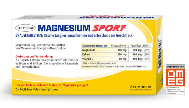 Dr. Böhm Magnesium Sport Brausetabletten, A-Nr.: 2745709 - 03