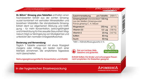 Dr. Böhm Ginseng plus, A-Nr.: 2159710 - 03