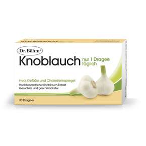 Dr. Böhm Knoblauch nur 1 Dragee täglich, A-Nr.: 2552442 - 01